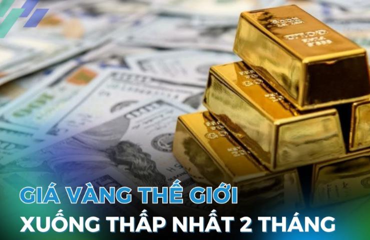 Giá vàng thế giới xuống thấp